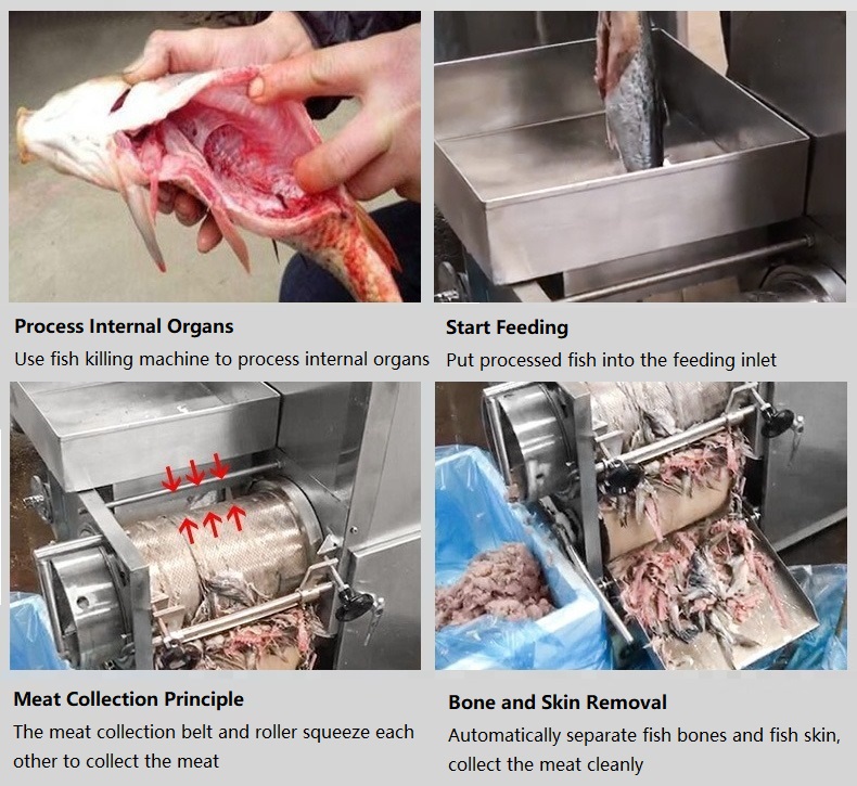 fish meat separating machine